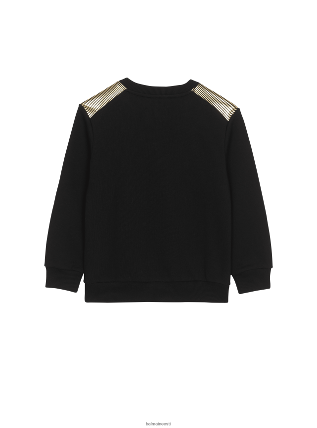 ee Balmain Riietus poisid puuvillase kaubamärgi logoga dressipluus must LJ80021240