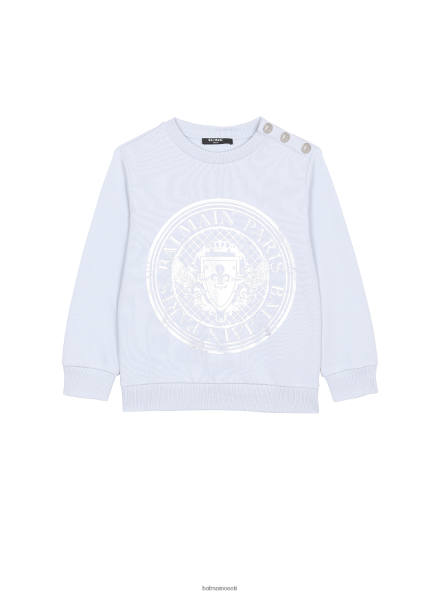 ee Balmain Riietus poisid puuvillase kaubamärgi logoga dressipluus sinine LJ80021236