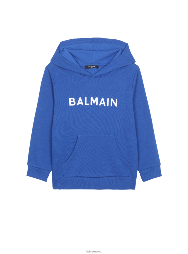 ee Balmain Riietus poisid puuvillase kaubamärgi logoga kapuuts sinine LJ80021231