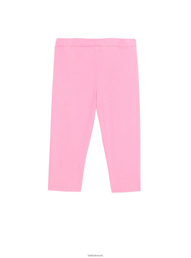 ee Balmain Riietus tüdrukud puuvillased jooksupüksid brändi logoga roosa LJ80021228
