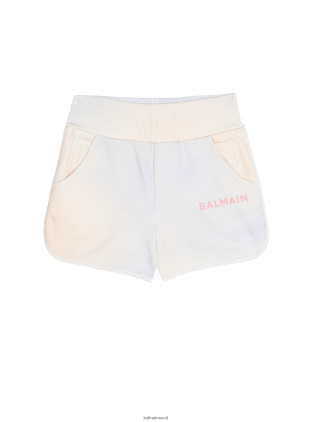 ee Balmain Riietus tüdrukud puuvillased lipsuga värvitavad lühikesed püksid brändi logoga mitmevärviline LJ80021208