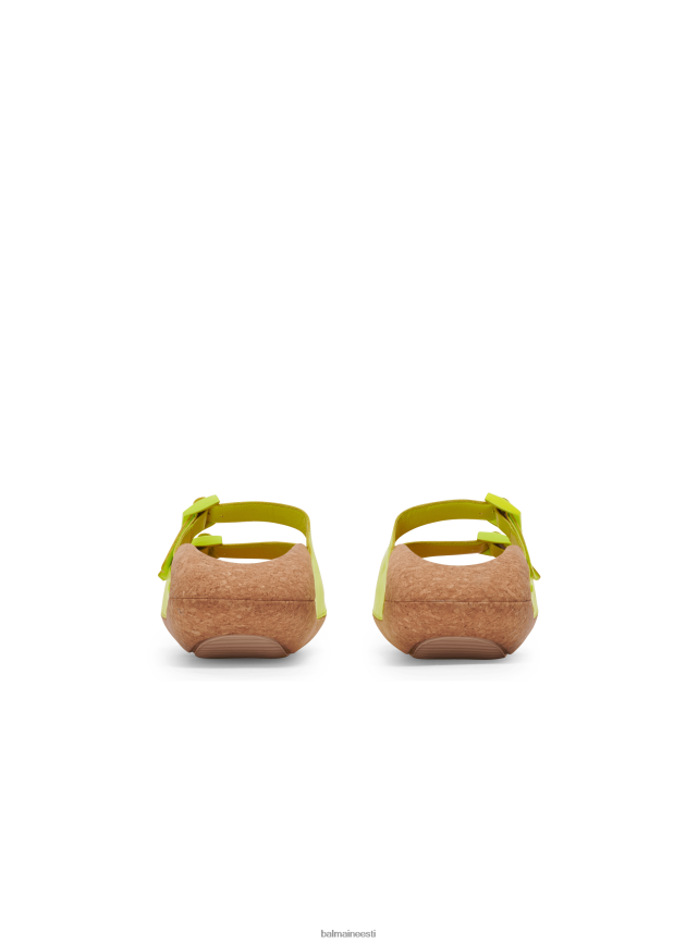 ee Balmain jalatsid mehed b-it nahast ja korgist muulad kollane LJ80021142