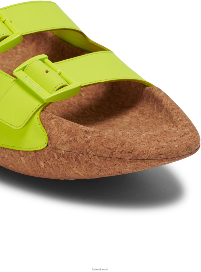 ee Balmain jalatsid mehed b-it nahast ja korgist muulad kollane LJ80021142