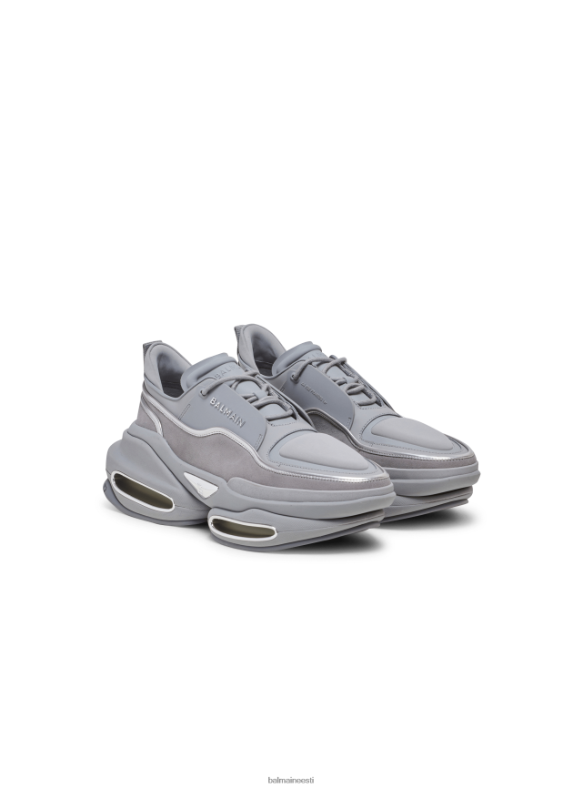 ee Balmain jalatsid mehed Nahast ja seemisnahast b-bold madalad jalatsid hall LJ80021125