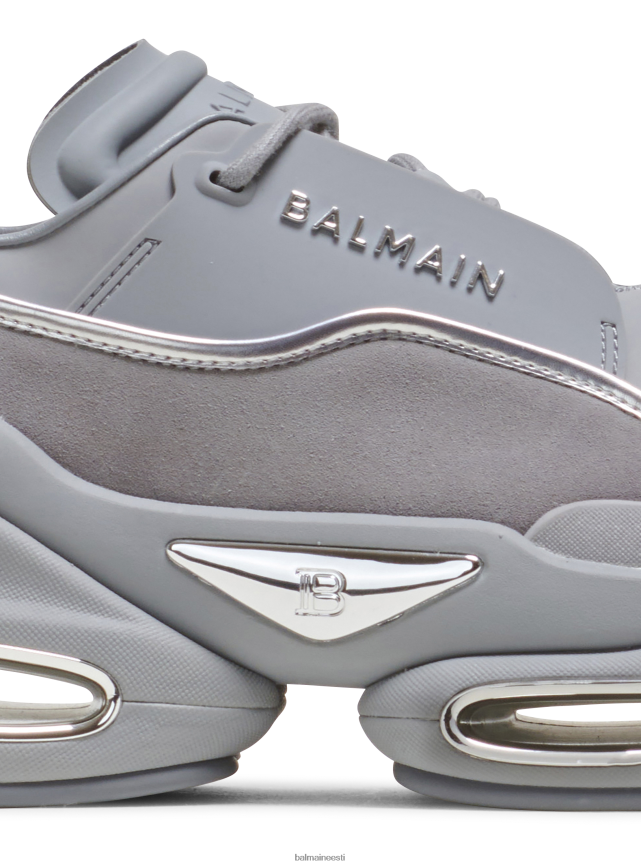 ee Balmain jalatsid mehed Nahast ja seemisnahast b-bold madalad jalatsid hall LJ80021125