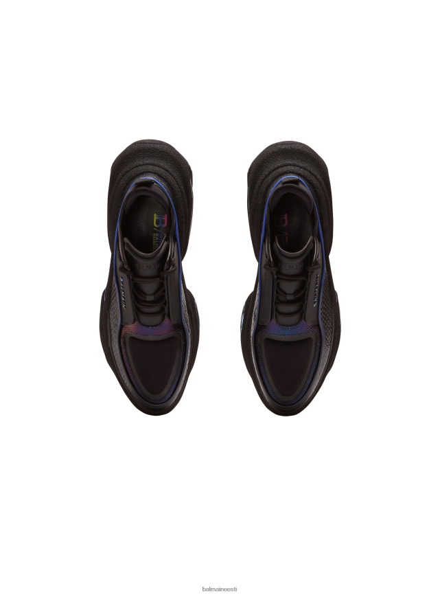 ee Balmain jalatsid mehed b-bold madala ülaosaga jalatsid püütoni efektiga nahast must LJ80021111