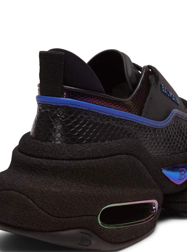 ee Balmain jalatsid mehed b-bold madala ülaosaga jalatsid püütoni efektiga nahast must LJ80021111