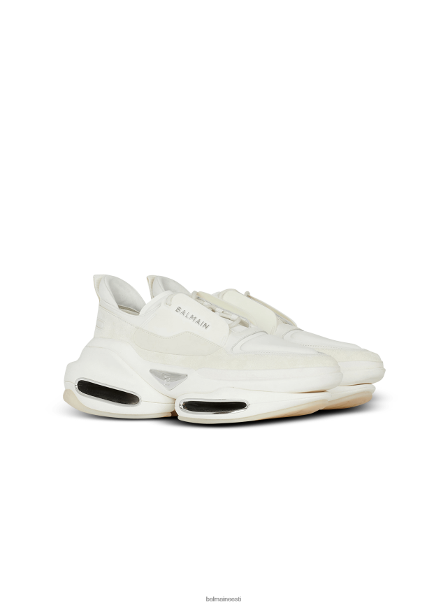 ee Balmain jalatsid mehed b-bold madalad jalatsid neopreenist ja seemisnahast valge LJ80021112