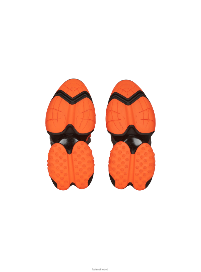 ee Balmain jalatsid mehed neopreenist ja nahast ükssarviku madalad tossud oranž LJ80021103