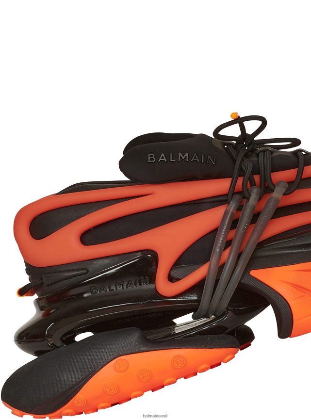 ee Balmain jalatsid mehed neopreenist ja nahast ükssarviku madalad tossud oranž LJ80021103