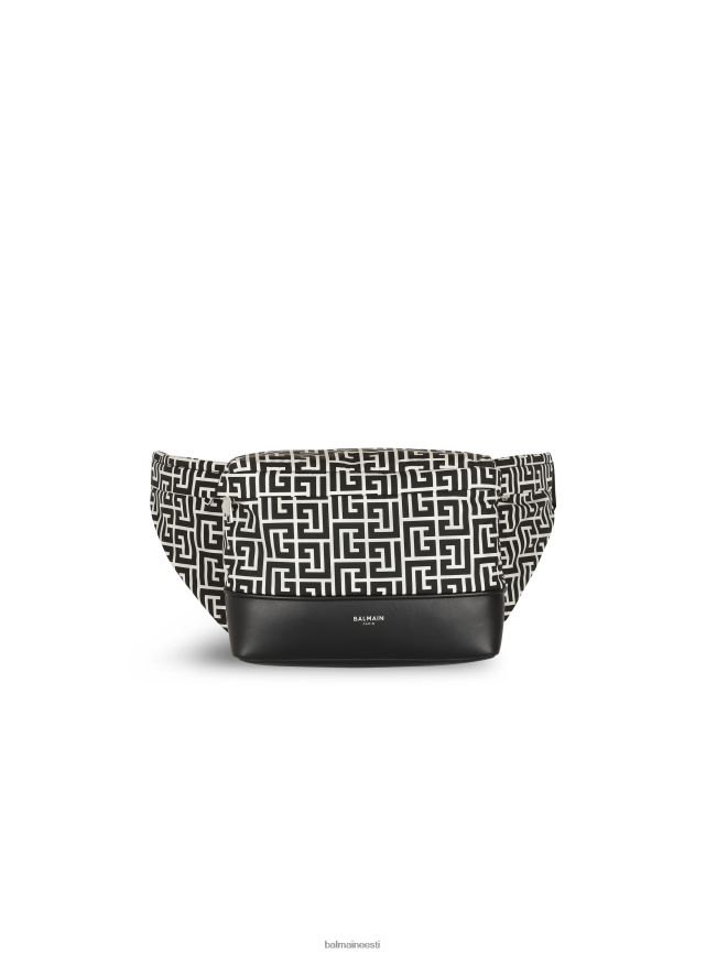 ee Balmain tarvikud mehed maxi monogrammi nailonist vöökott must LJ80021159