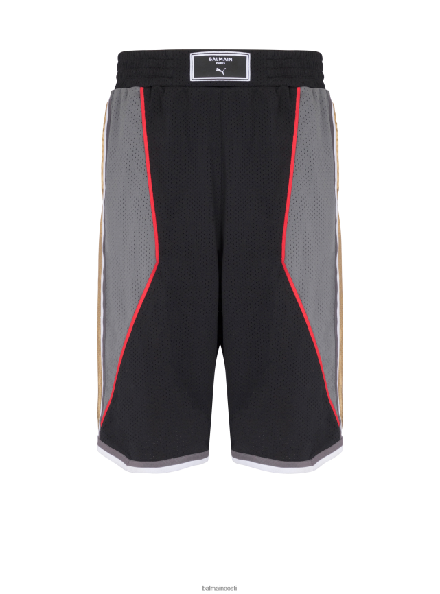 ee Balmain x Puma Riietus mehed korvpallipüksid must LJ80021055