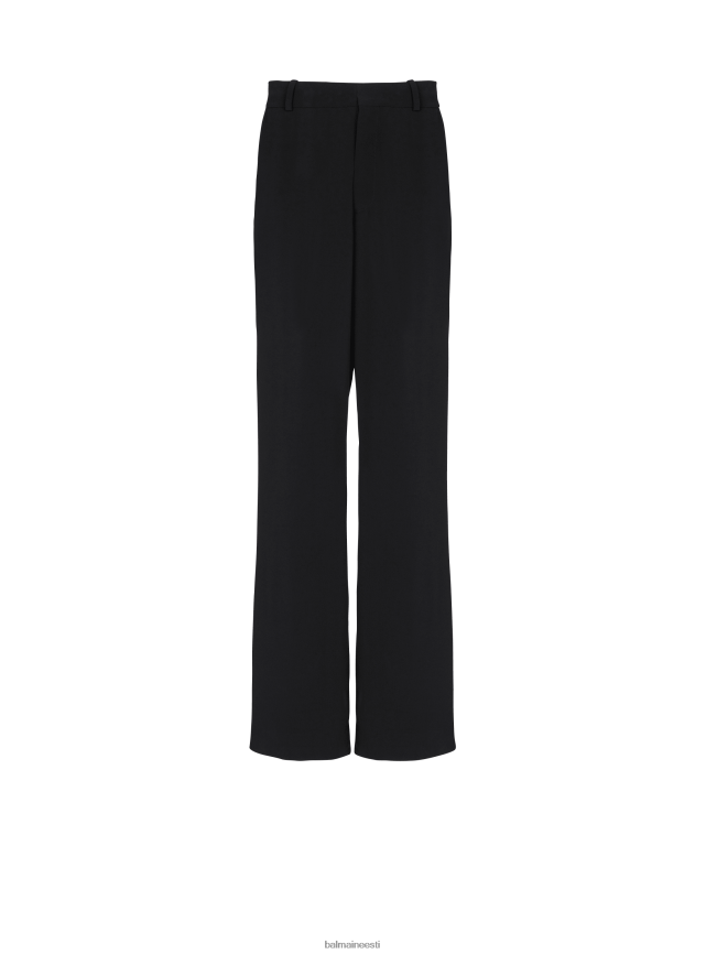 ee Balmain Riietus mehed vabaaja krepppüksid must LJ80021059