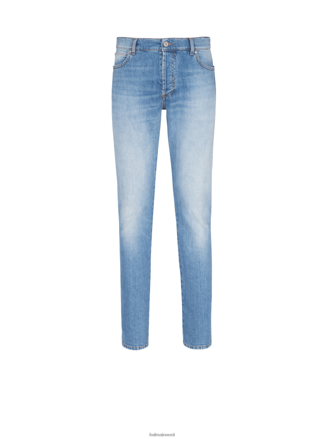 ee Balmain Riietus mehed kitsad puuvillased teksad sinine LJ8002821