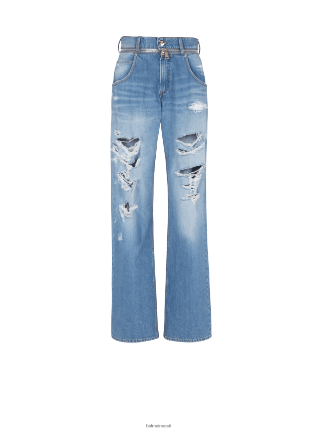 ee Balmain Riietus mehed laia säärega puuvillased teksad sinine LJ8002816