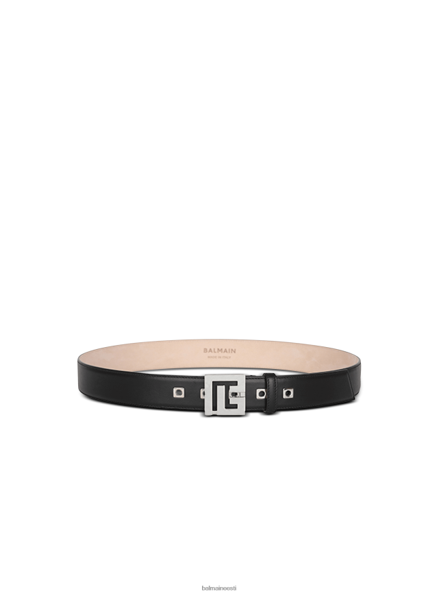 ee Balmain tarvikud mehed nahast pb vöö vöö must LJ80021168