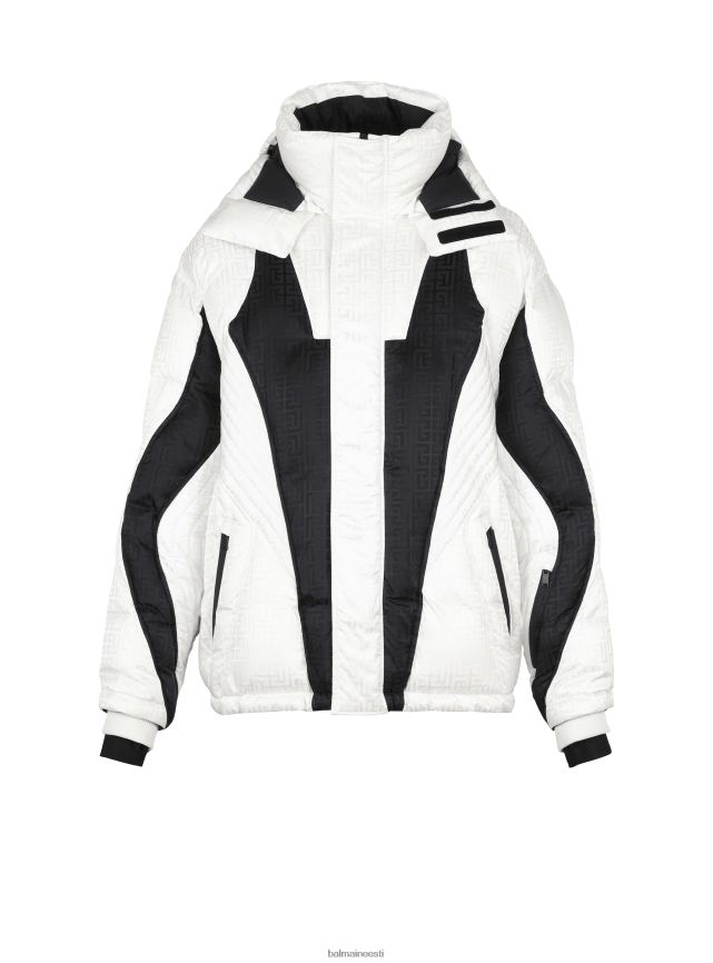 ee Balmain x Rossignol Riietus mehed monogramm suusamantel valge LJ80021039