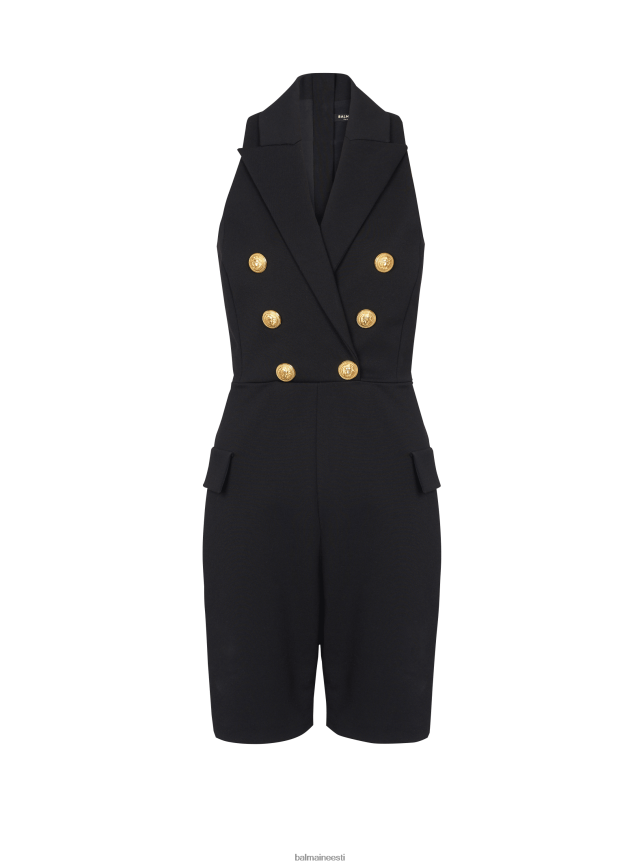 ee Balmain Riietus naised grain de poudre stretch kombinesoon must LJ8002383