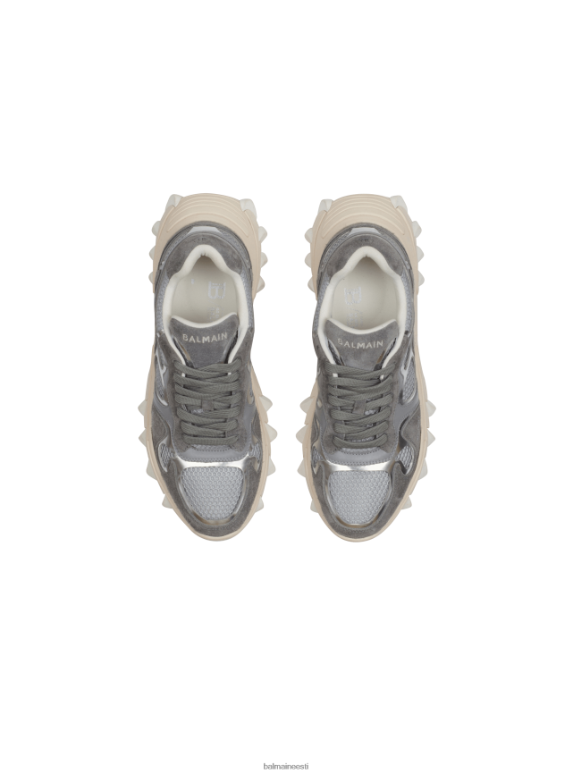 ee Balmain jalatsid naised Metallist nahast ja võrgust b-east jalatsid hall LJ8002591