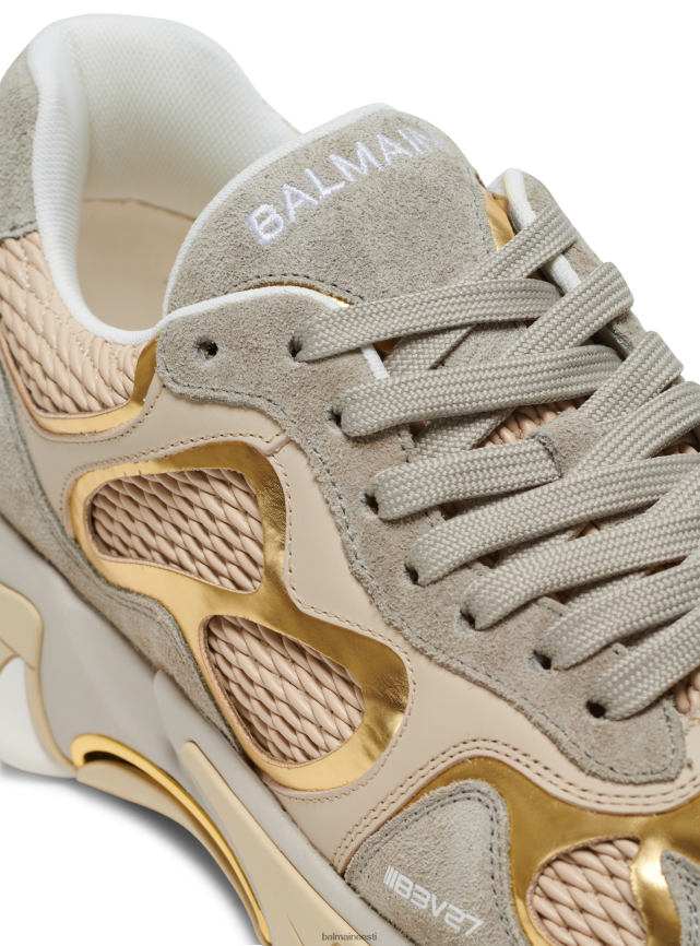 ee Balmain jalatsid naised b-east nahast, seemisnahast ja võrgust trenažöör kullast LJ8002592