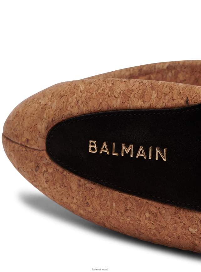 ee Balmain jalatsid naised b-it nahast ja korgist muulad must LJ8002624