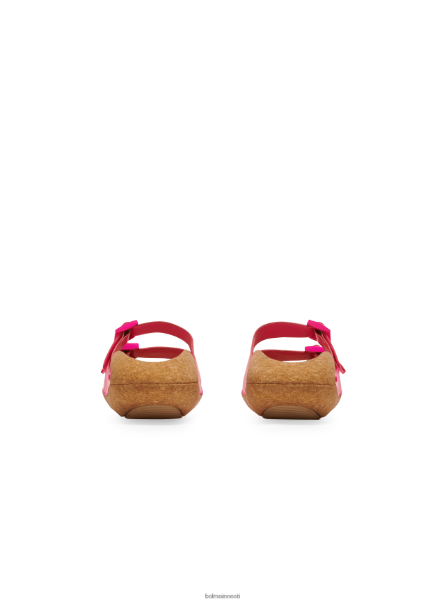 ee Balmain jalatsid naised b-it nahast muulad kummist ja korgist roosa LJ8002625