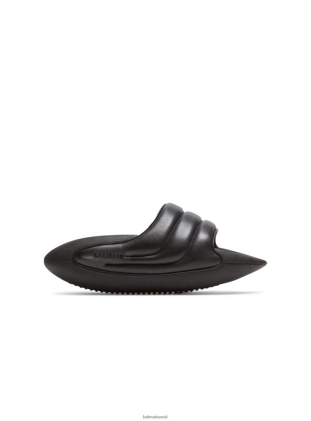 ee Balmain jalatsid naised b-it tepitud nahast muulad must LJ8002627