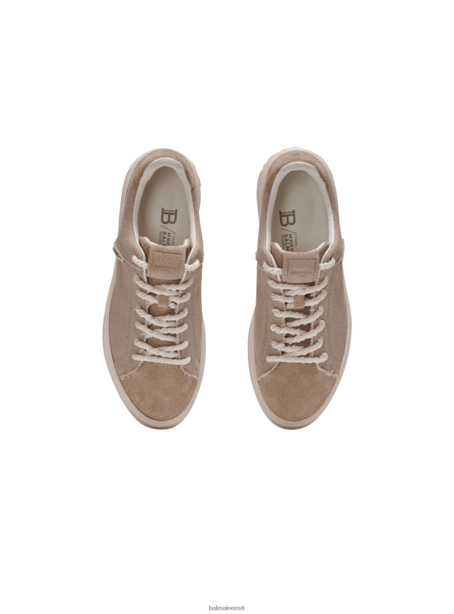 ee Balmain jalatsid naised b-väljaku nahast jalatsid beež LJ8002623