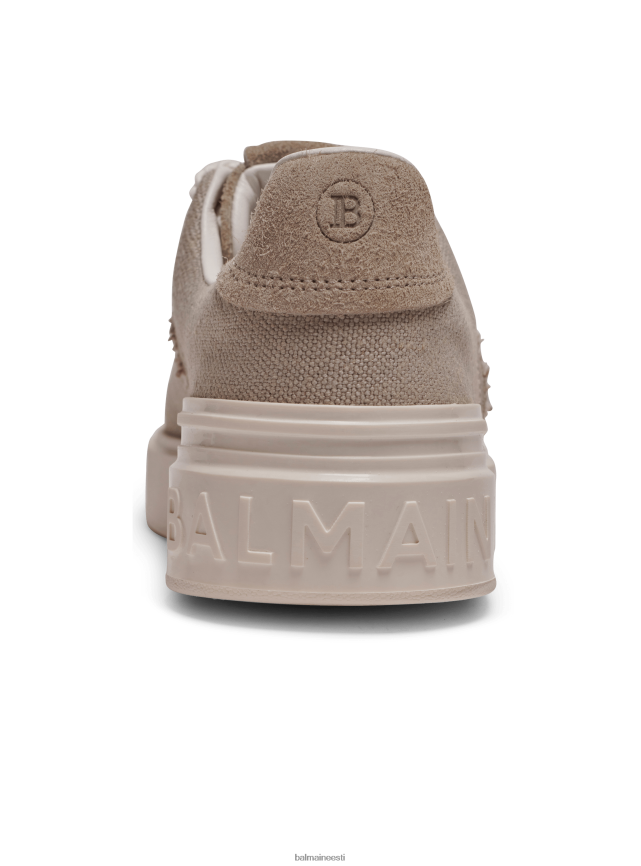 ee Balmain jalatsid naised b-väljaku nahast jalatsid beež LJ8002623