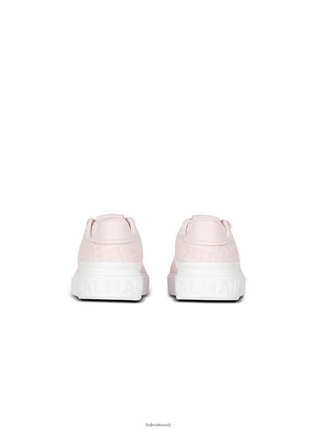 ee Balmain jalatsid naised kahevärvilised žakaarmadratsist b-väljaku tossud roosa LJ8002614