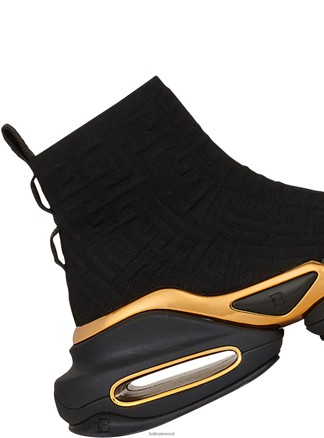 ee Balmain jalatsid naised b-bold kõrge otsaga võrgust trenažöörid must LJ8002600