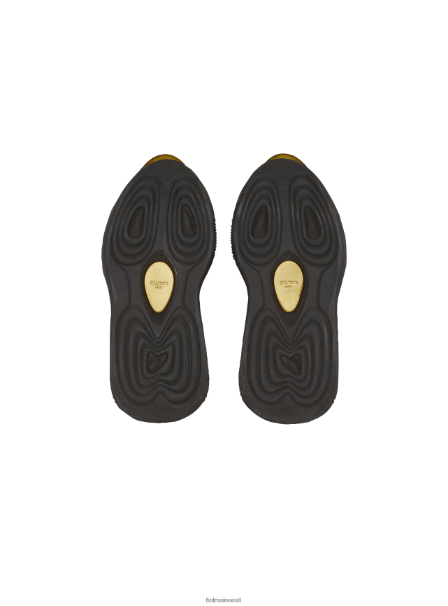 ee Balmain jalatsid naised b-bold võrgust kiilutrenažöörid kaubamärgi monogrammiga must LJ8002599