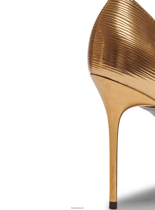 ee Balmain jalatsid naised rubiiniga lamineeritud nahast tikkpüksid kullast LJ8002647