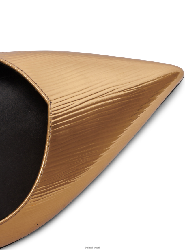 ee Balmain jalatsid naised rubiiniga lamineeritud nahast tikkpüksid kullast LJ8002647