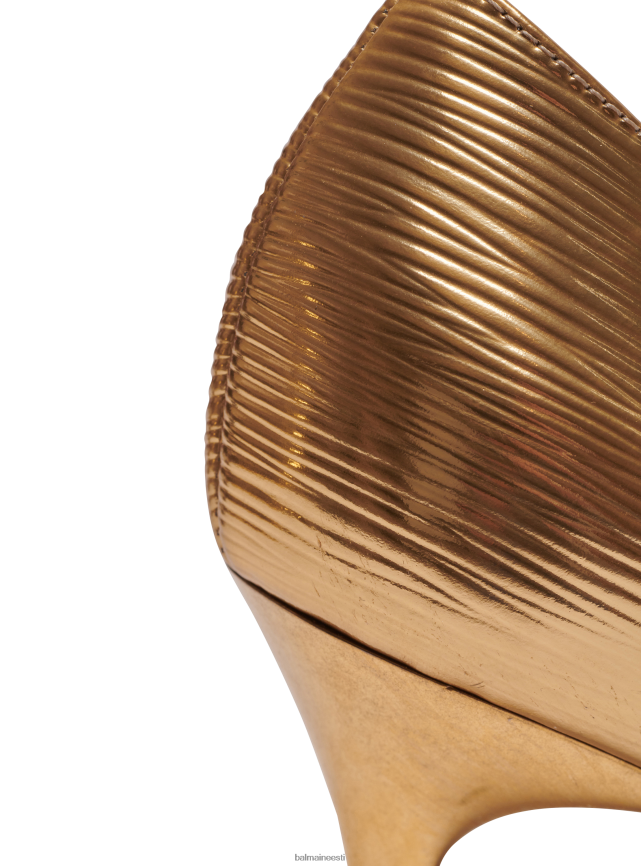 ee Balmain jalatsid naised rubiiniga lamineeritud nahast tikkpüksid kullast LJ8002647