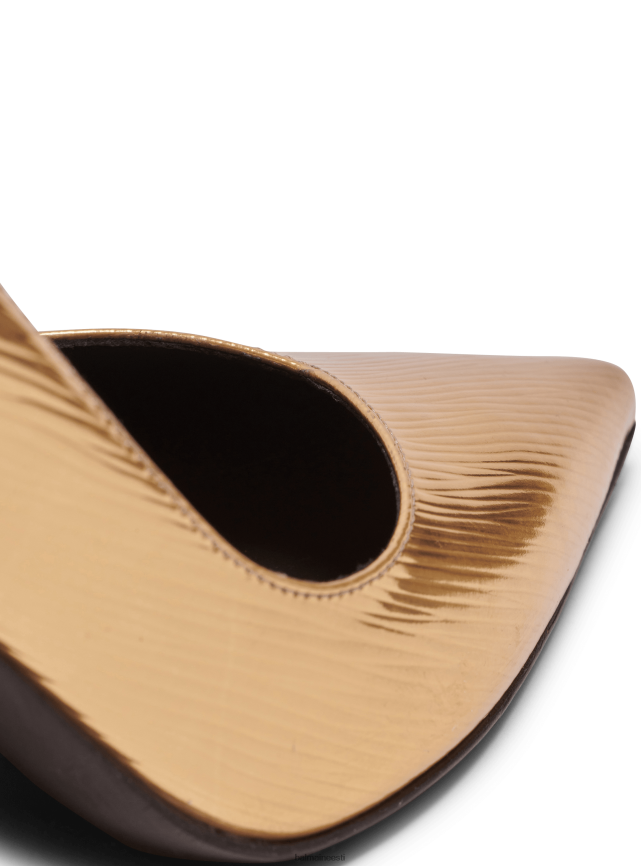 ee Balmain jalatsid naised rubiiniga lamineeritud nahast tikkpüksid kullast LJ8002647