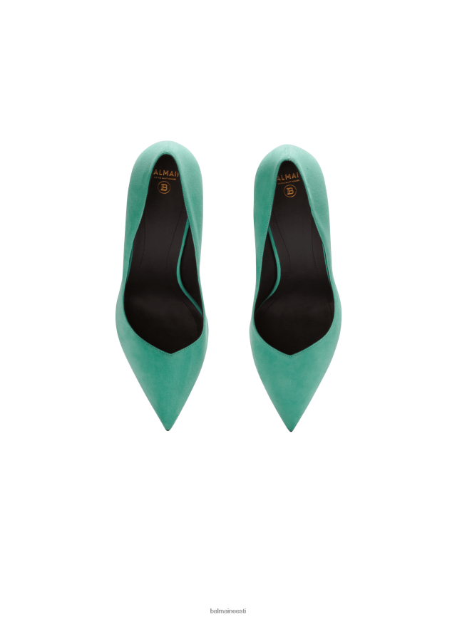 ee Balmain jalatsid naised rubiinseemisnahast tikkpüksid roheline LJ8002652