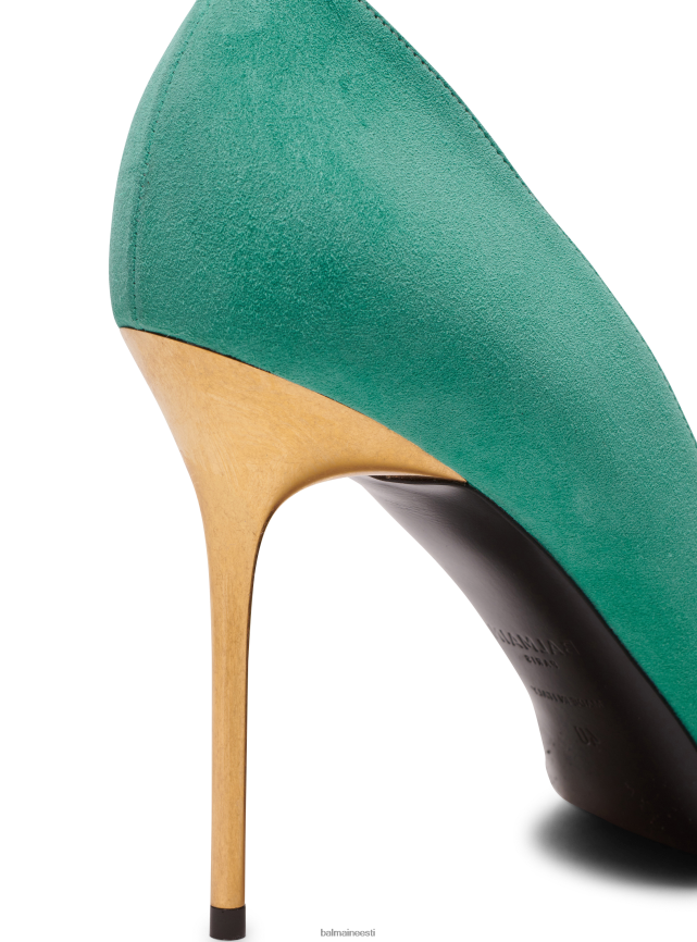 ee Balmain jalatsid naised rubiinseemisnahast tikkpüksid roheline LJ8002652