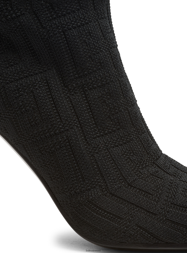 ee Balmain jalatsid naised monogrammiga moneta võrgust saapad must LJ8002663