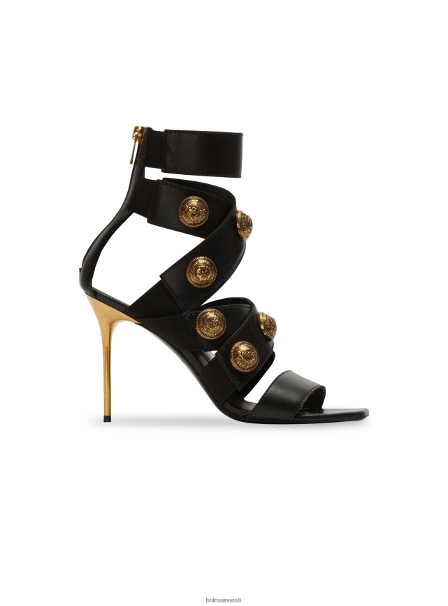 ee Balmain jalatsid naised alma nahast sandaalid must LJ8002641