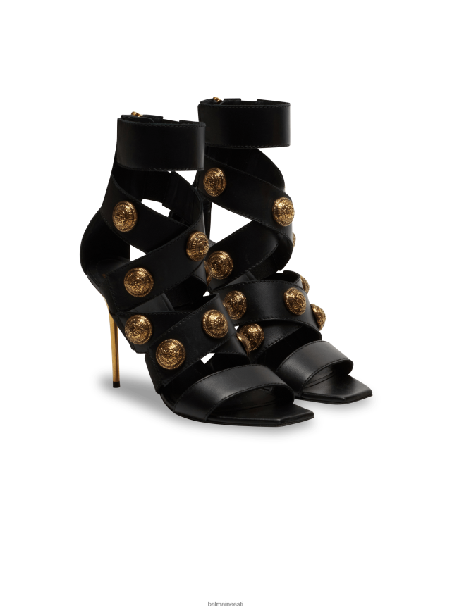 ee Balmain jalatsid naised alma nahast sandaalid must LJ8002641