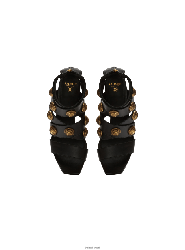 ee Balmain jalatsid naised alma nahast sandaalid must LJ8002641