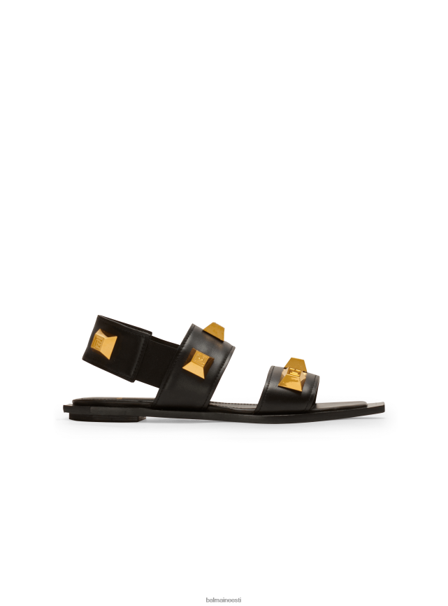 ee Balmain jalatsid naised ana nahast sandaalid must LJ8002688