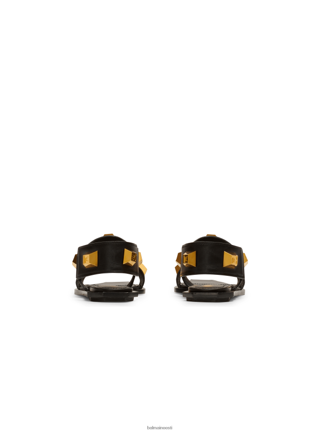 ee Balmain jalatsid naised ana nahast sandaalid must LJ8002688