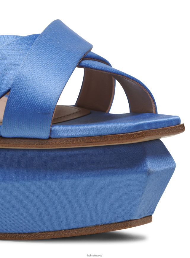 ee Balmain jalatsid naised ava satiinist platvormiga sandaalid sinine LJ8002633
