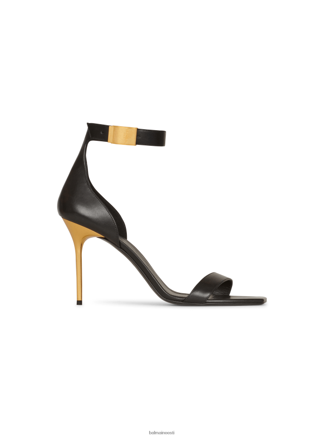 ee Balmain jalatsid naised nahast uma sandaalid must LJ8002639