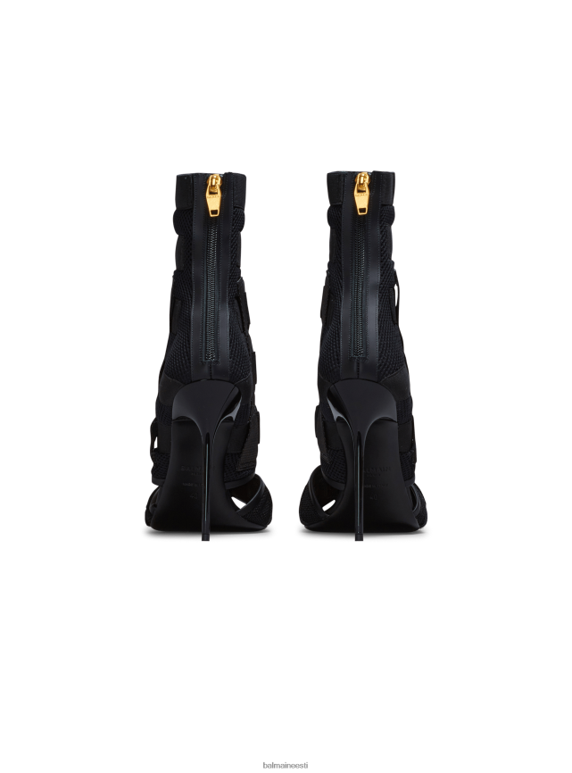 ee Balmain jalatsid naised uma sandaalid takjapaelaga ja võrguga must LJ8002651