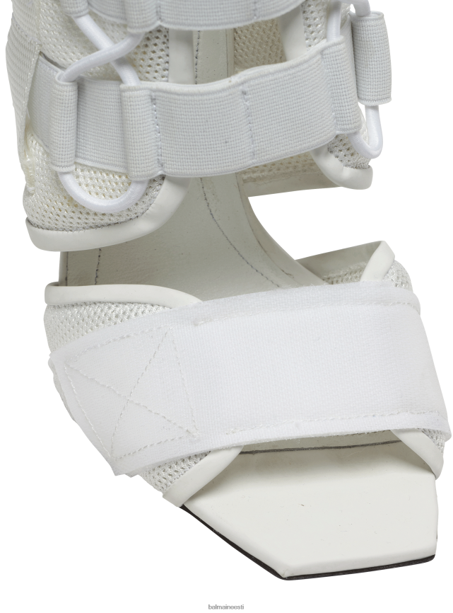 ee Balmain jalatsid naised uma sandaalid takjapaelaga ja võrguga valge LJ8002650