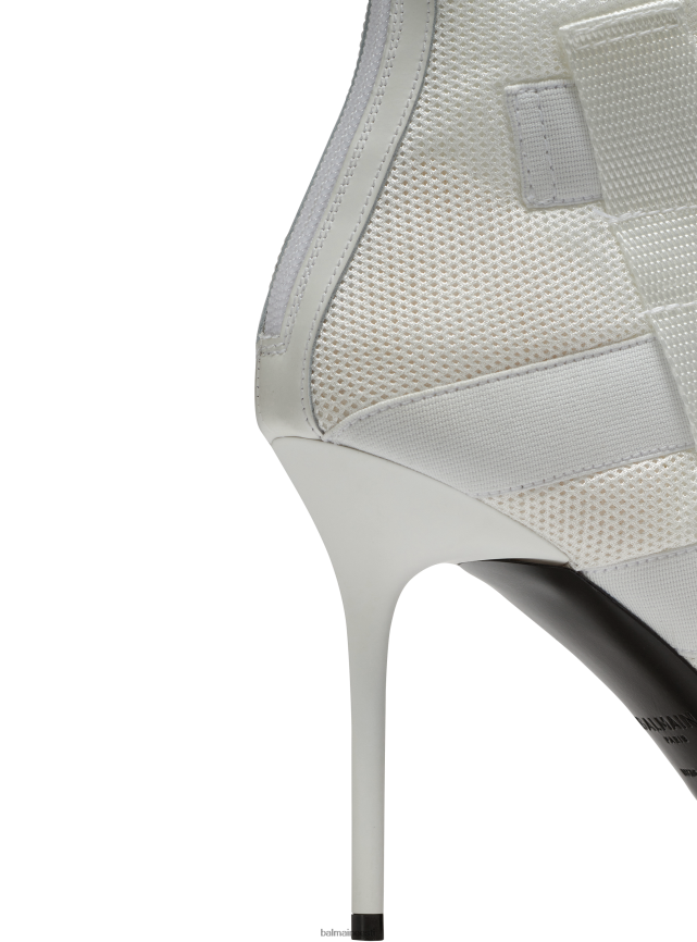 ee Balmain jalatsid naised uma sandaalid takjapaelaga ja võrguga valge LJ8002650