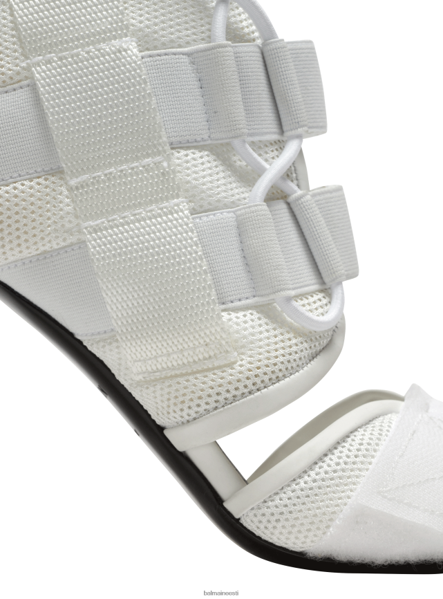 ee Balmain jalatsid naised uma sandaalid takjapaelaga ja võrguga valge LJ8002650